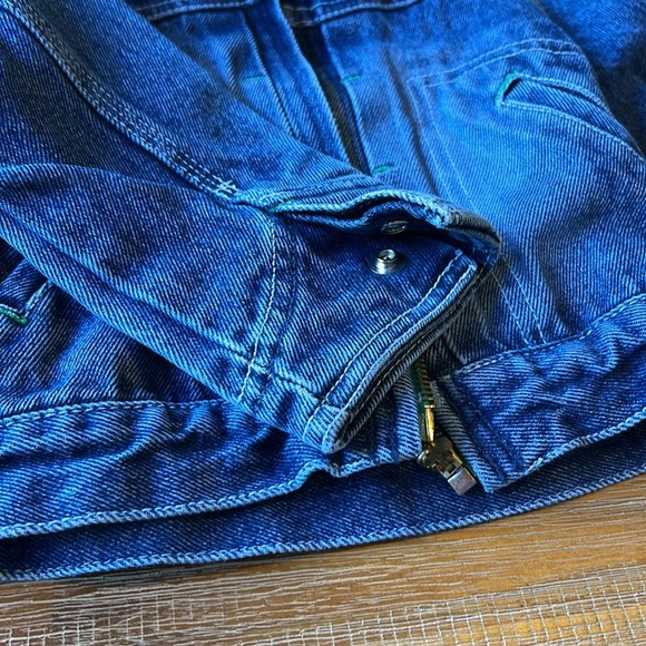 Vintage 90s Oshkosh Bgosh Toddler Girls Denim Zip Up Jacket - Picture 4 of 5